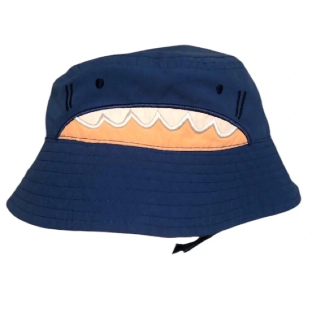 Carter’s Just One You Blue Shark Bucket Hat Sz 6 - 12 months